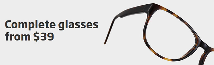 Complete glasses from $39