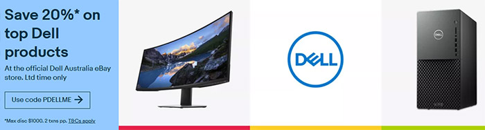 Save 20%* on top Dell products